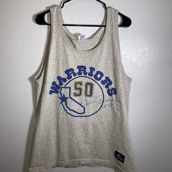 Vintage Starter Ralph Sampson Signed Warriors Jers